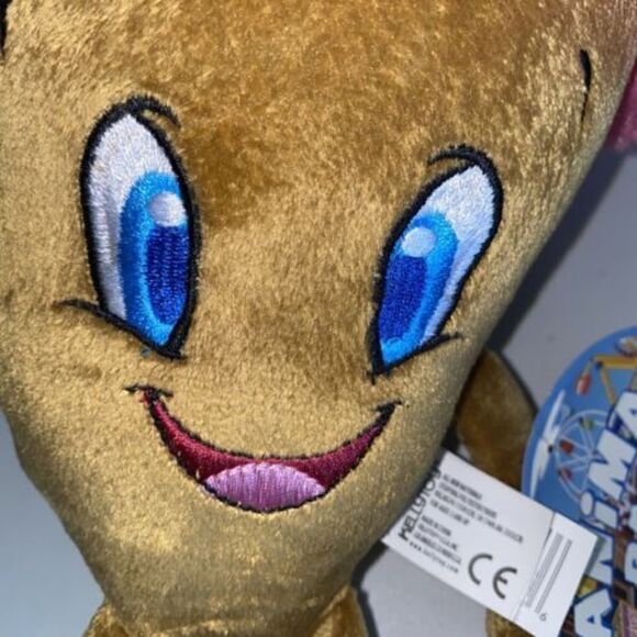 NWT Kellytoy Ice Cream Cone Embroidered Face Lovey 13" Plush Stuffed Animal Toy - Picture 4 of 4